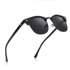 Polarized Sunglasses for Men Vintage Half Metal Frame Wayfarer Sunglasses For Women Male UV400